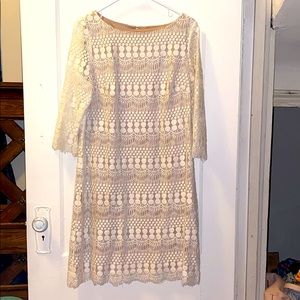 Cream Dress-Dress Barn
